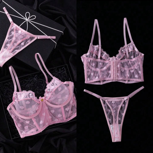 Conjunto Tipo Corset Palo de Rosa S-M