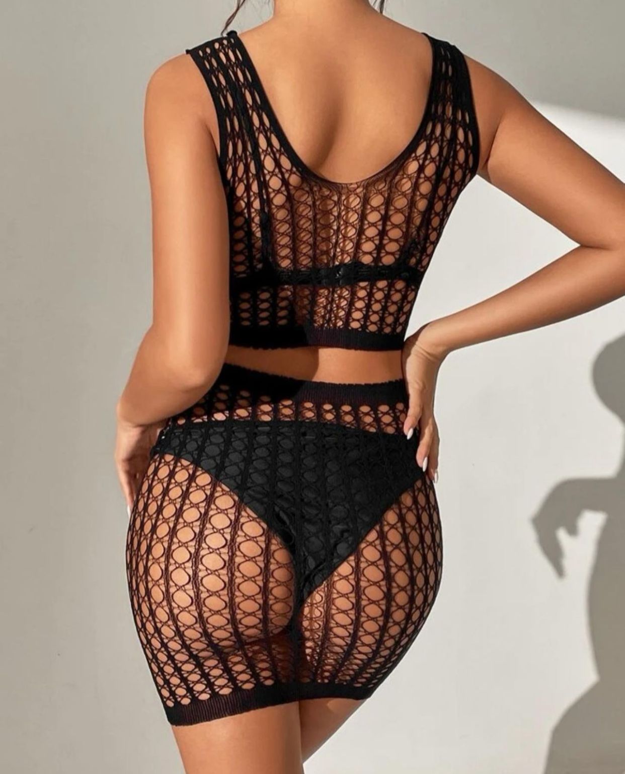 Malla Conjunto Negro (No contiene ropa interior)