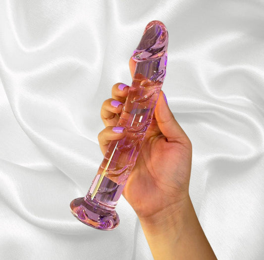 Dildo de Vidrio Kyle Rosado