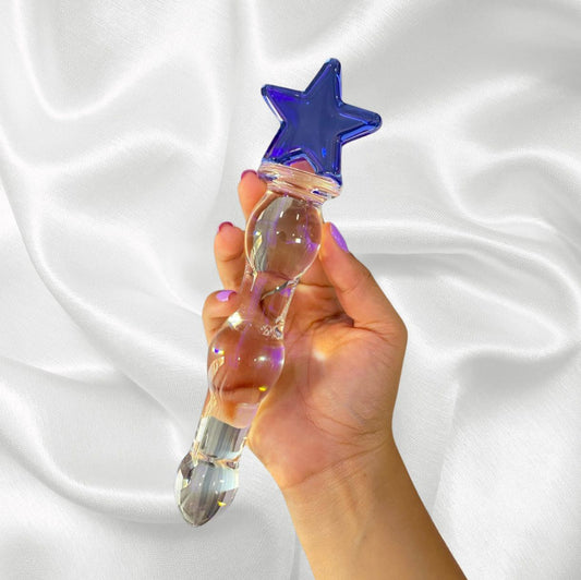 Dildo de Vidrio Blue M (Estrella)