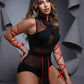 Disfraz Ninja Mono Negra/Rojo Importado (XS-S-M)