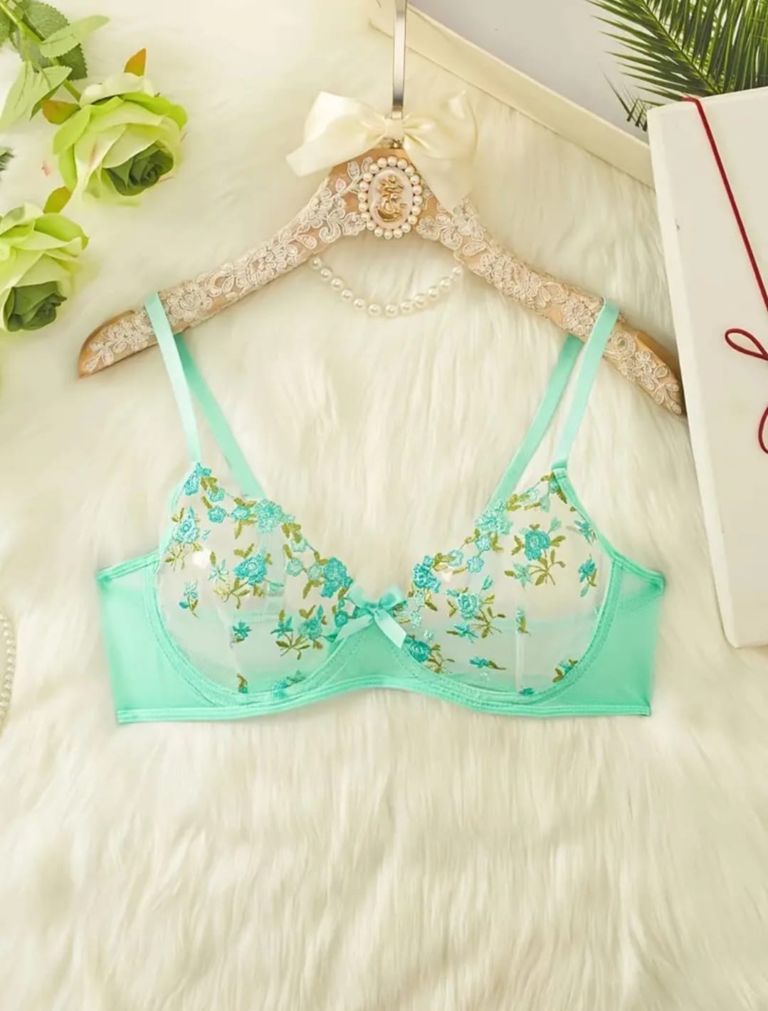 Conjunto Liguero Verde Agua Marina Importado (S-M-L)