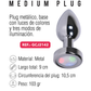 Plug Anal Unicorn Mediano M