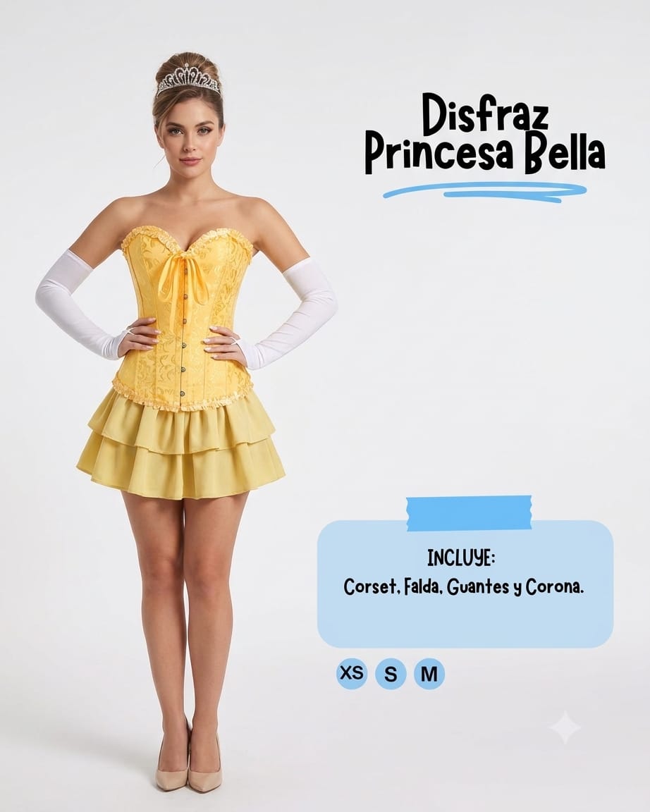 ✨Disfraz Princesa Bella✨