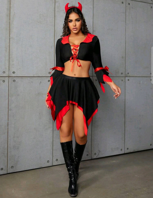 Disfraz diabla falda talla S- L