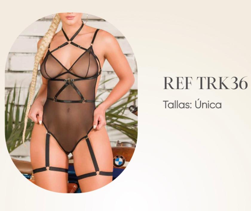 Body con arnés negro