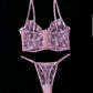 Conjunto rosa dos piezas talla (S)