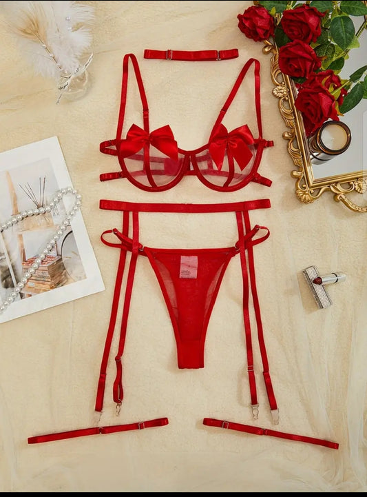 Lencería roja talla s