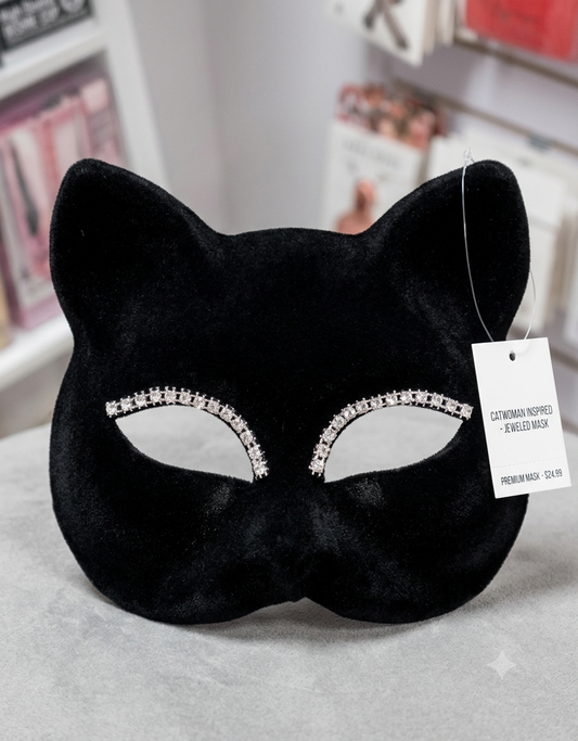 Máscara antifaz de gata negra