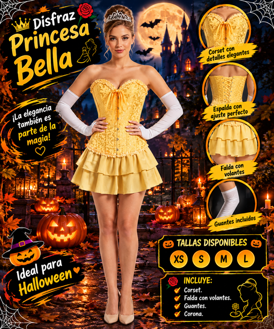 ✨Disfraz Princesa Bella✨