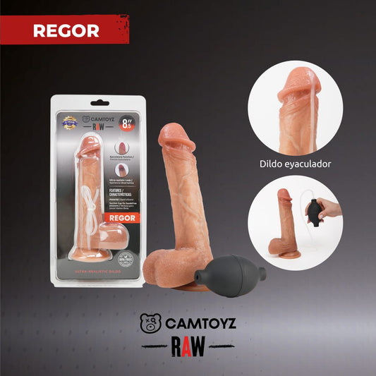 Dildo Ultrarealista Eyaculador Regor Raw