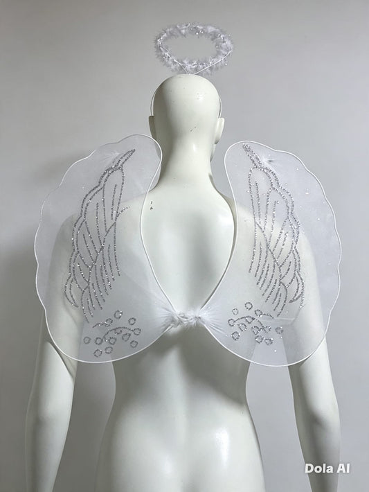 Alas de angel con diadema