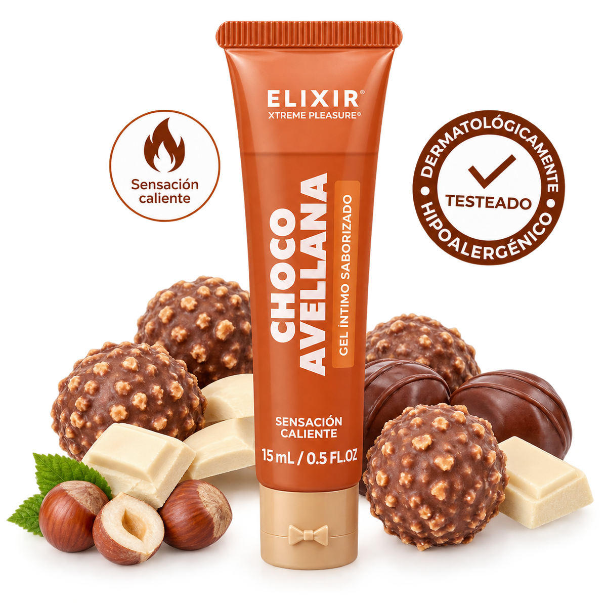 Lubricante chocó avellana 15 ML