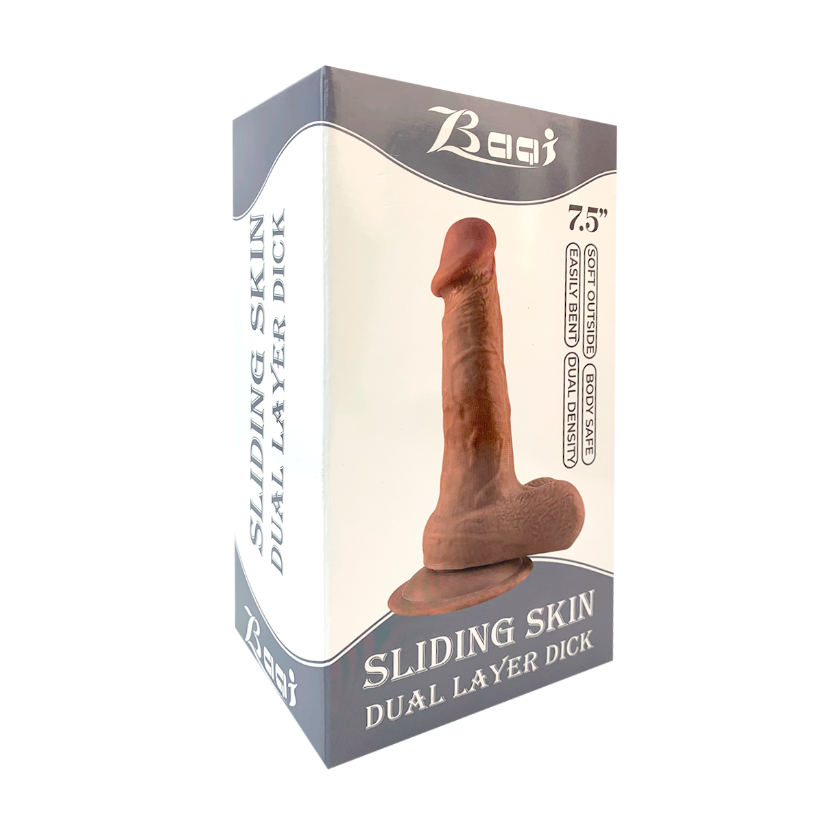 Dildo realista blis doble capa deslizante 19cm