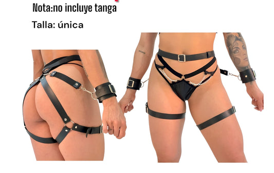 Arnés con esposas