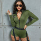 Disfraz policía verde talla S