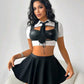 Disfraz Colegiala negra talla S