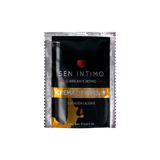 Lubricante Crema De Whisky Sachet Sensación Caliente x 7 ml