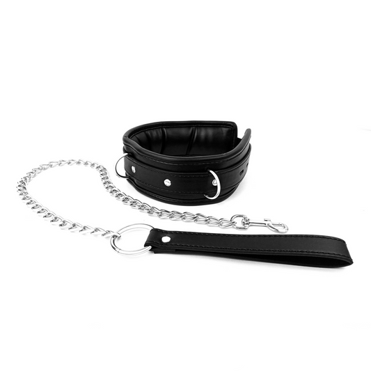 Collar pecado, rojo con negro