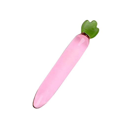 Dildo vidrio rábano