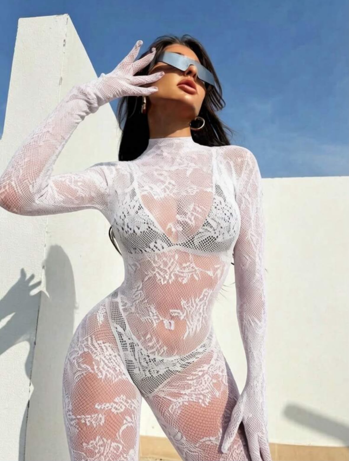 Malla Enterizo blanco entero REF N 01