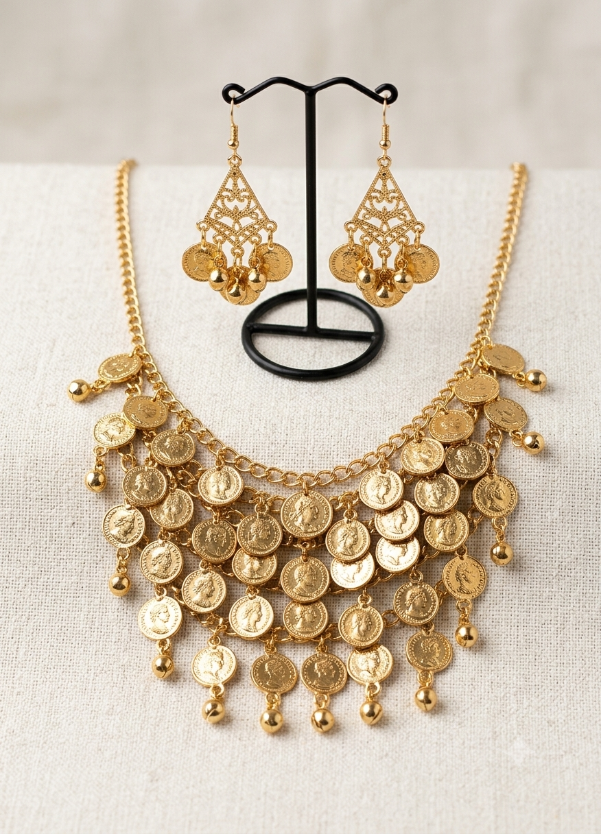 Collar con aretes árabe