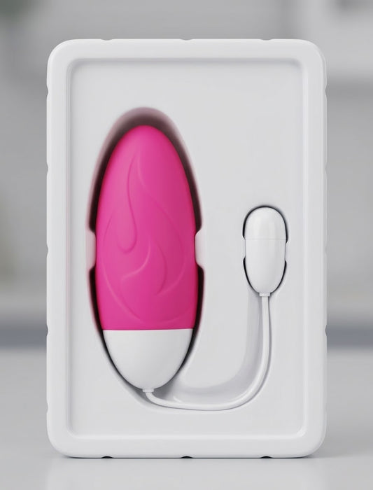 HUEVO VIBRADOR CON CONTROL CON CABLE - FUCSIA  CAJA DETERIORADA