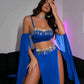 Disfraz árabe azul talla S