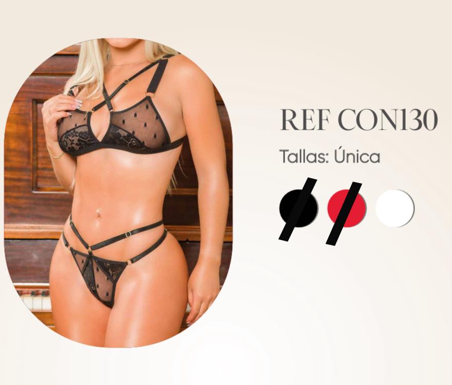 Conjunto encaje blanco