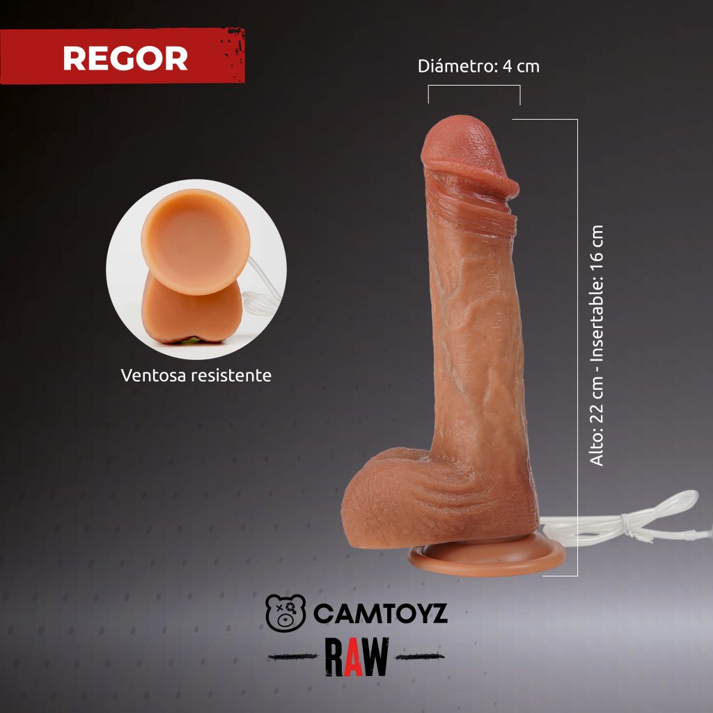 Dildo Ultrarealista Eyaculador Regor Raw