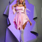 Disfraz vestido hada Rosa S- L