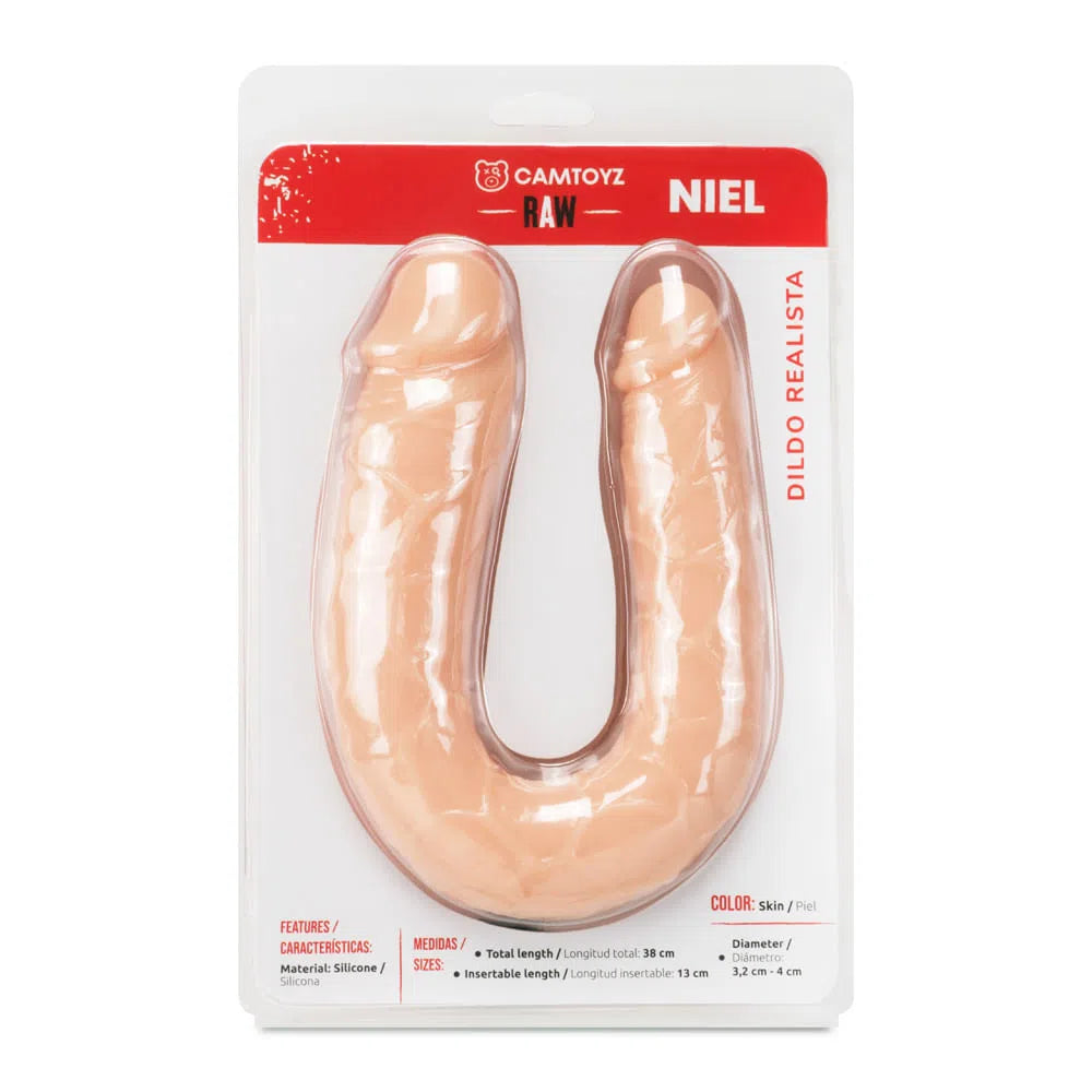 Dildo Doble Niel 35.5 cm Piel CamToyz
