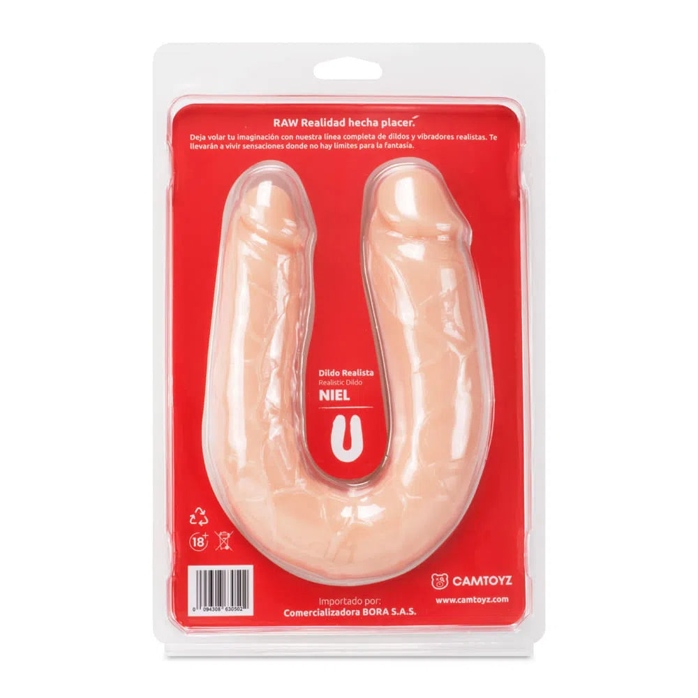 Dildo Doble Niel 35.5 cm Piel CamToyz