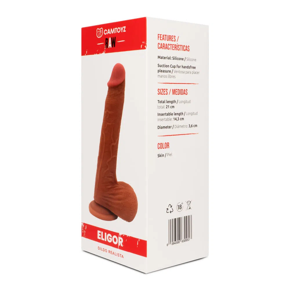 Dildo Realista Eligor 21,5 cm Piel CamToyz
