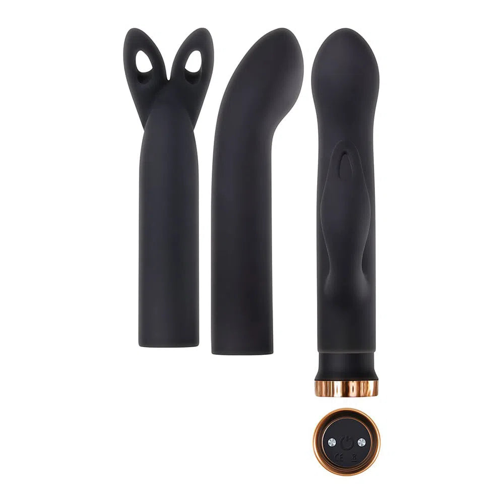 Vibrador Cuatro Juegos Negro Evolved