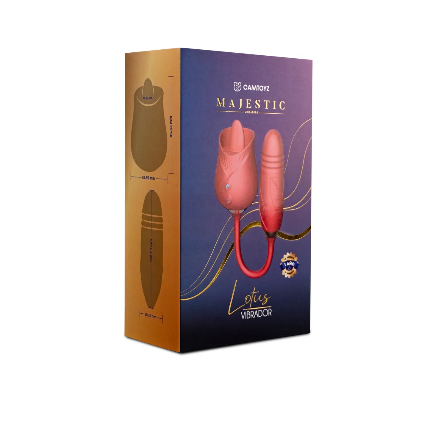 Vibrador con Bala Lotus Rojo CamToyz